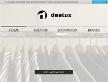 Tablet Screenshot of deelux.ch